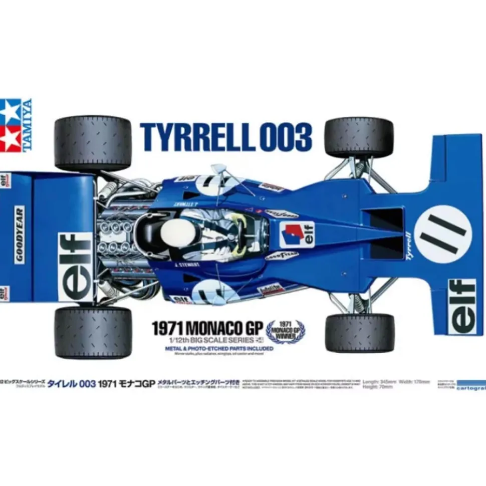 Maquette Formule 1 : Tyrrell 003 1971 GP Monaco - Tamiya