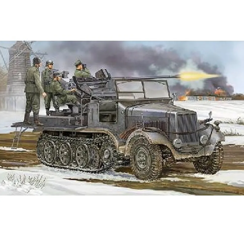 Maquette Half-track : Sd.Kfz.6/2 3.7cm Flak 37 Auf Selbstfahlafette - Trumpeter