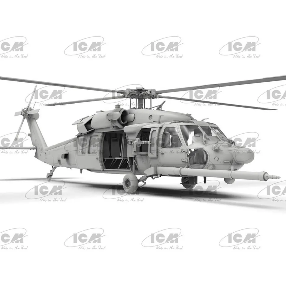 Maquette hélicoptère : black hawk MH-60L spécial forces américaines - ICM