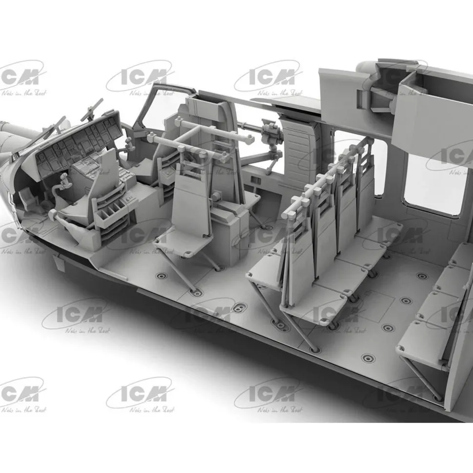 Maquette hélicoptère : black hawk MH-60L spécial forces américaines - ICM