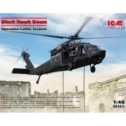 Maquette hélicoptère : Black Hawk Down. Operation Gothic Serpent en 1:48 - ICM