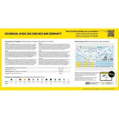 Maquette Hélicoptère : ECUREUIL H125 (AS 350 B3) - AIR ZERMATT - Heller