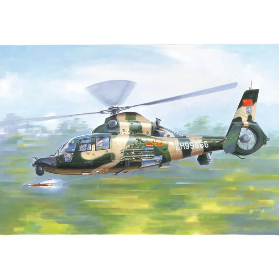 Maquette hélicoptère : Hélicoptère chinois Z-9WA - Trumpeter