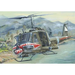 Maquette hélicoptère : hélicoptère d'assaut américain Bell UH-1 iroquois - Hobby Boss