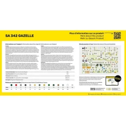 Maquette hélicoptère : Kit complet : SA 342 Gazelle - Heller
