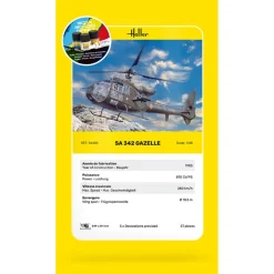 Maquette hélicoptère : Kit complet : SA 342 Gazelle - Heller