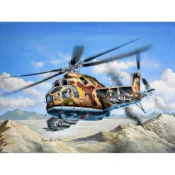 Maquette hélicoptère : Mi-24A Hind-B - Trumpeter