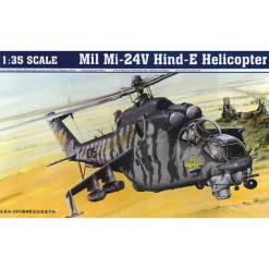 Maquette hélicoptère : Mil Mi-24 V Hind-E - Trumpeter