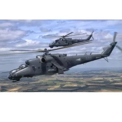 Maquette hélicoptère : Mi-24P Hind-F - Trumpeter