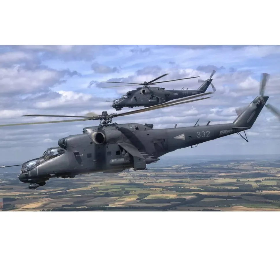 Maquette hélicoptère : Mi-24P Hind-F - Trumpeter