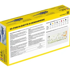 Maquette hélicoptère : Starter Kit : SA 316 Alouette III Gendarmerie - Heller