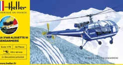 Maquette hélicoptère : Starter Kit : SA 316 Alouette III Gendarmerie - Heller