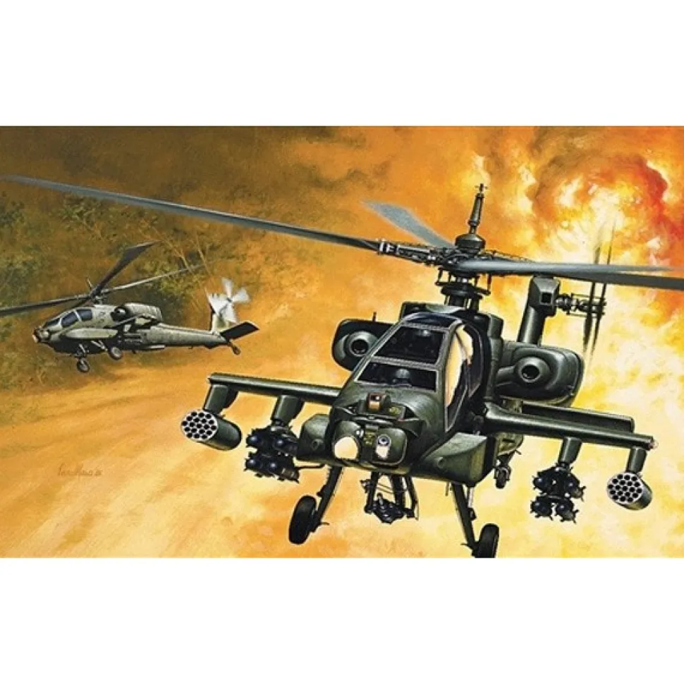 Maquette hélicoptère : AH-64A Apache - Italeri