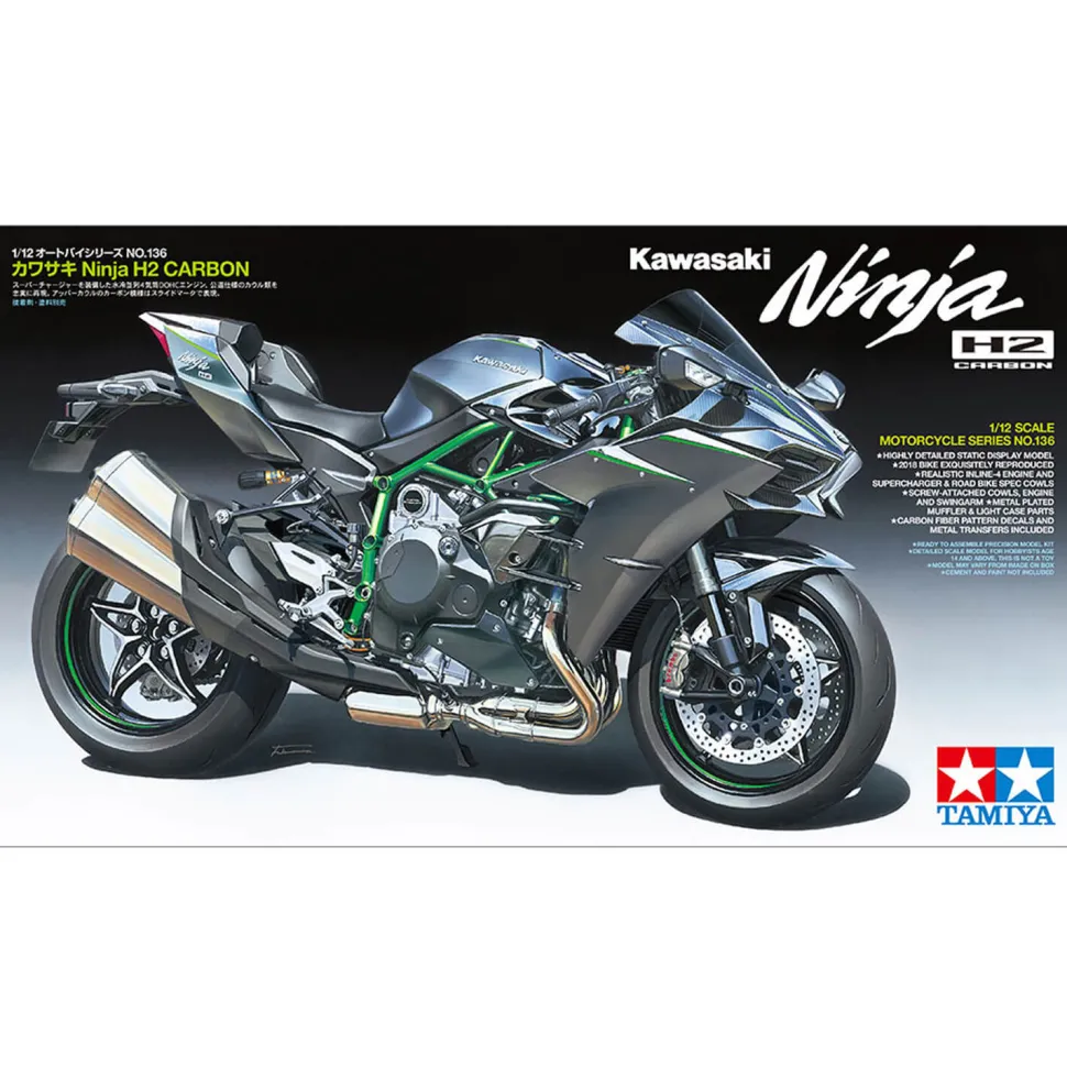 Maquette moto : Kawasaki Ninja H2 Carbon - Tamiya