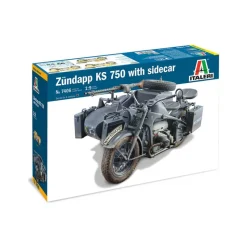 Maquette moto : Zundapp Ks 750 avec Side Car - Italeri