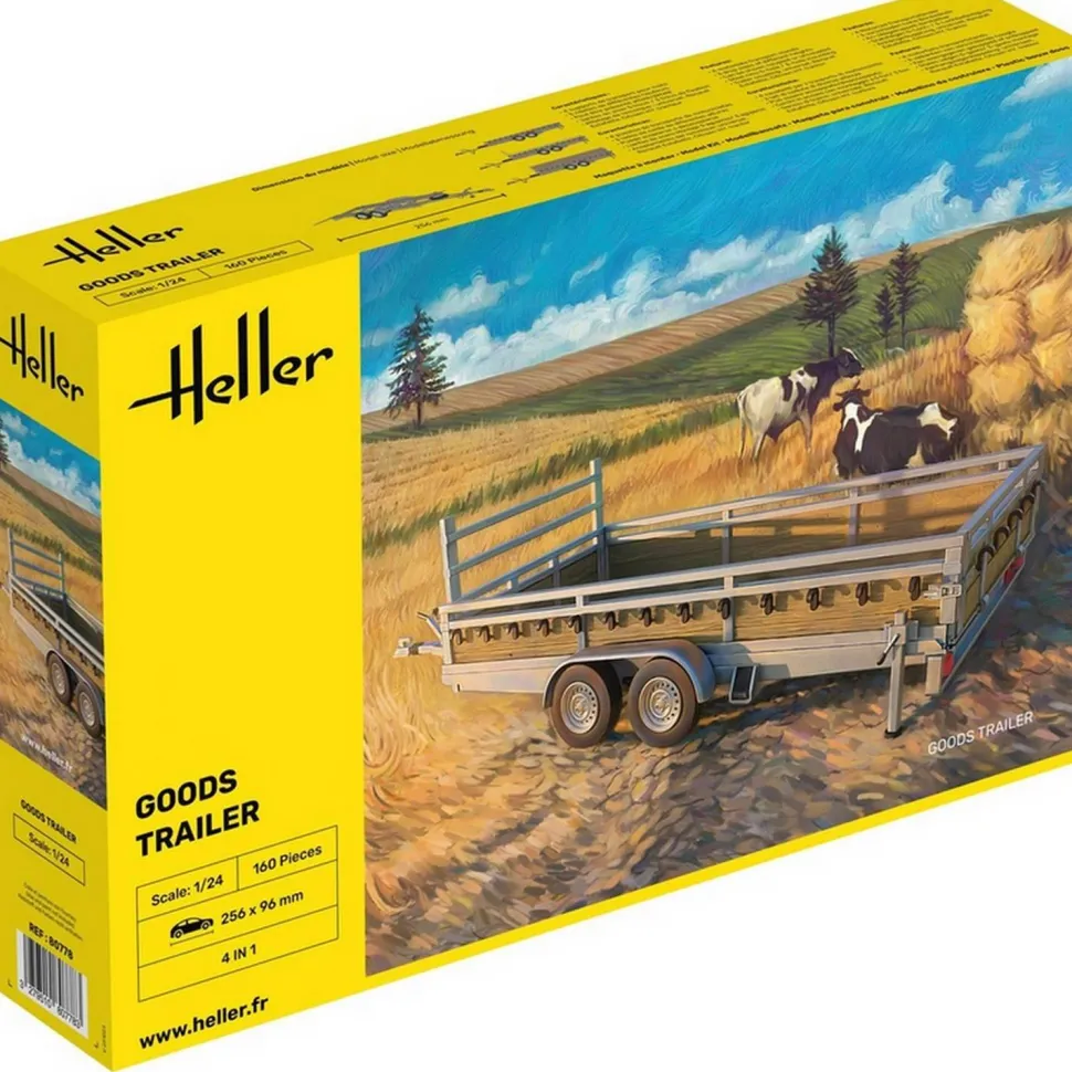 Maquette remorque : Goods Trailer - Heller