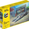 Maquette remorque : STARTER KIT transport de véhicule - Heller