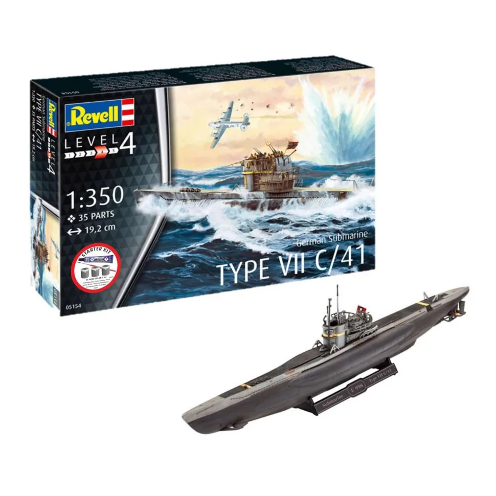 Maquette Sous-marin - Starter Kit - Type VII C/41 - Revell