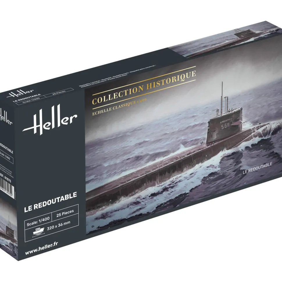 Maquette sous-marin français Le Redoutable - Heller