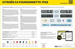 Maquette véhicule : Citroën C4 Fourgonnette 1928 - Heller