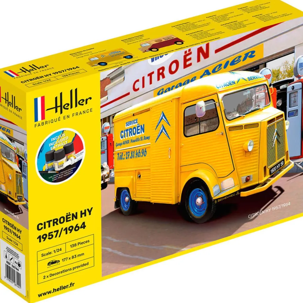Maquette véhicule : Starter Kit : Citroën HY 1957/1964 - Heller