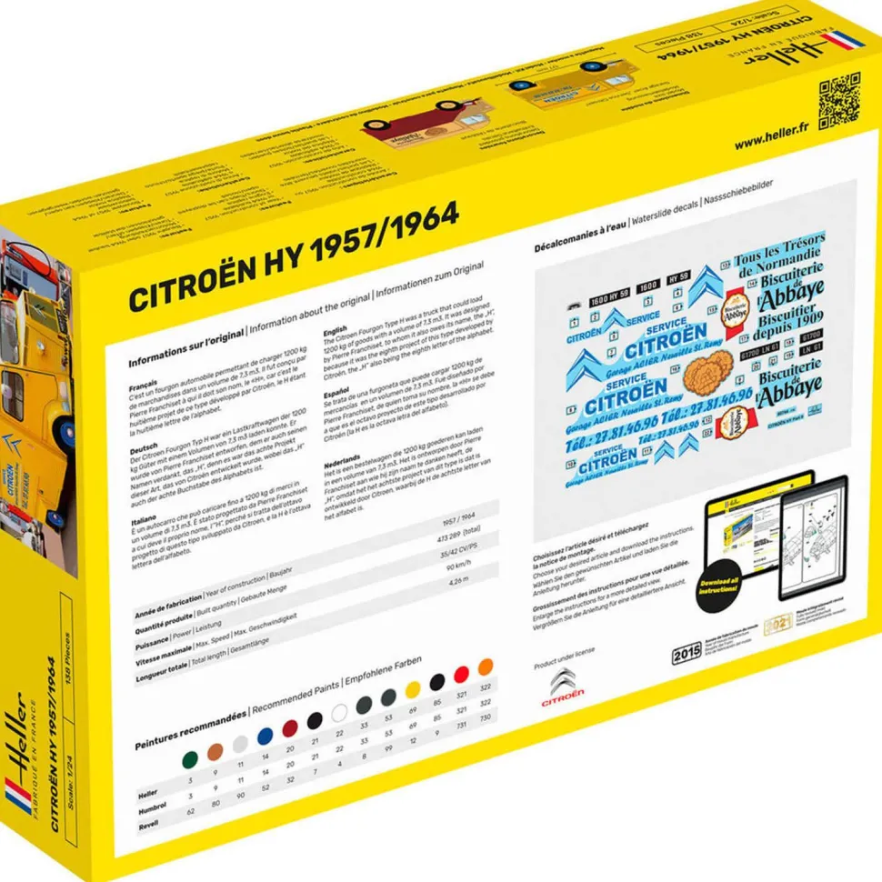 Maquette véhicule : Starter Kit : Citroën HY 1957/1964 - Heller