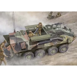 Maquette Véhicule blindé équipé d'un mortier LAV-M : US Marines Corps - Trumpeter
