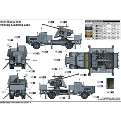 Maquette Véhicule et accessoires de Guerre : L4500A avec 5cm Flak 41 II - Trumpeter