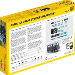 Maquette véhicule gendarmerie : Starter Kit : Renaut Estafette - Heller