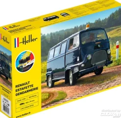 Maquette véhicule gendarmerie : Starter Kit : Renaut Estafette - Heller