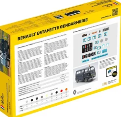 Maquette véhicule gendarmerie : Starter Kit : Renaut Estafette - Heller