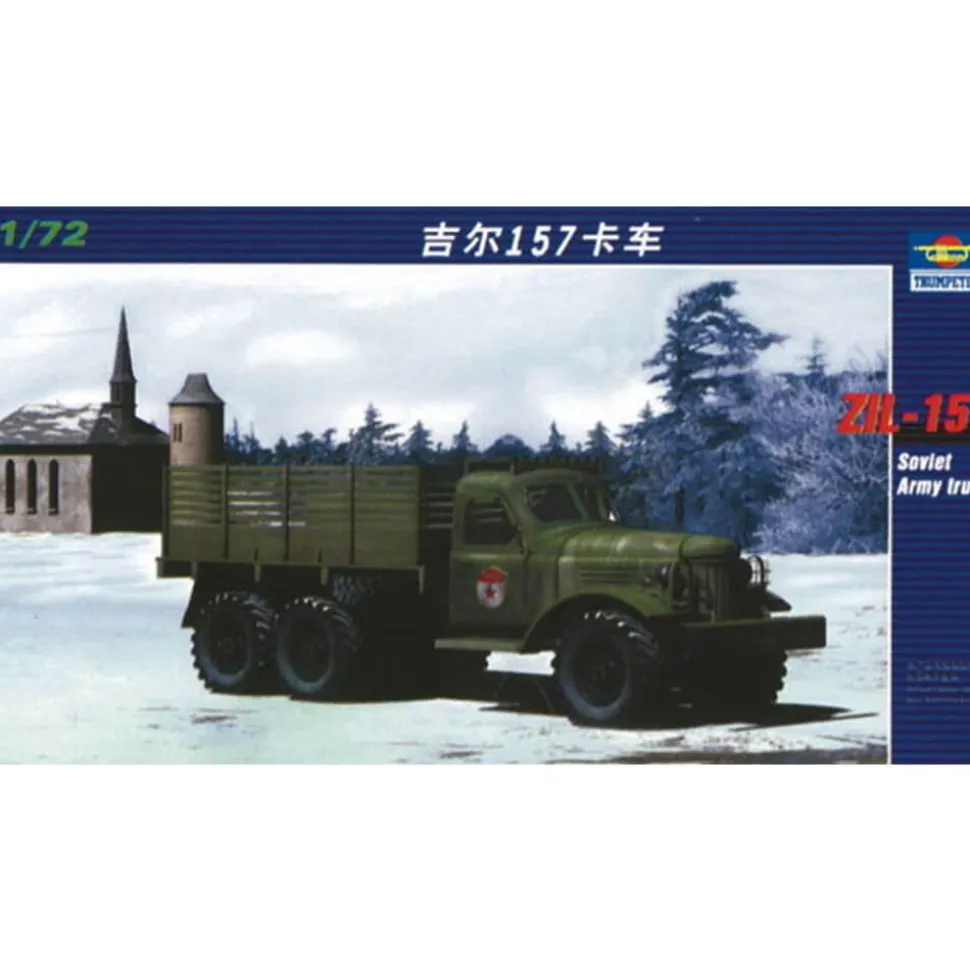 Maquette véhicule militaire : Camion de l'armée soviétique ZIL-157 - Trumpeter
