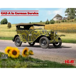 Maquette Véhicule Militaire : GAZ-A en service en Allemagne - ICM