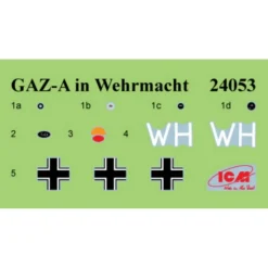 Maquette Véhicule Militaire : GAZ-A en service en Allemagne - ICM