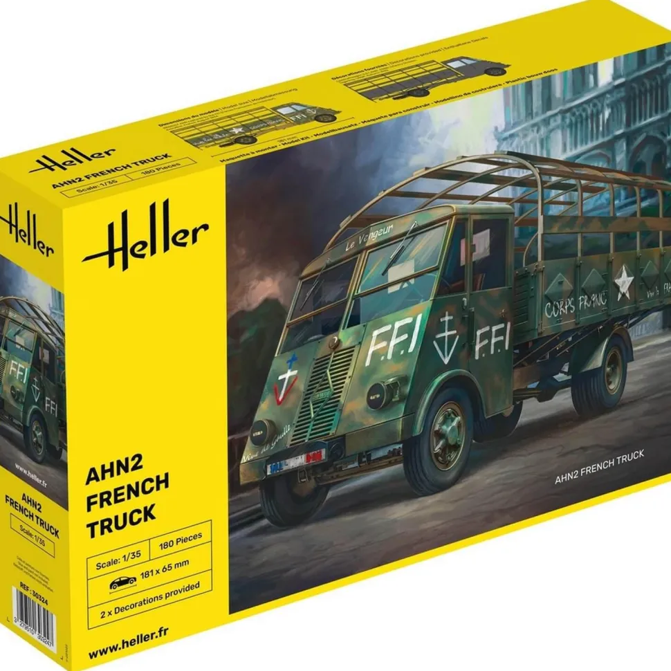 Maquette Véhicule Militaire : AHN2 - Camion Français - Heller
