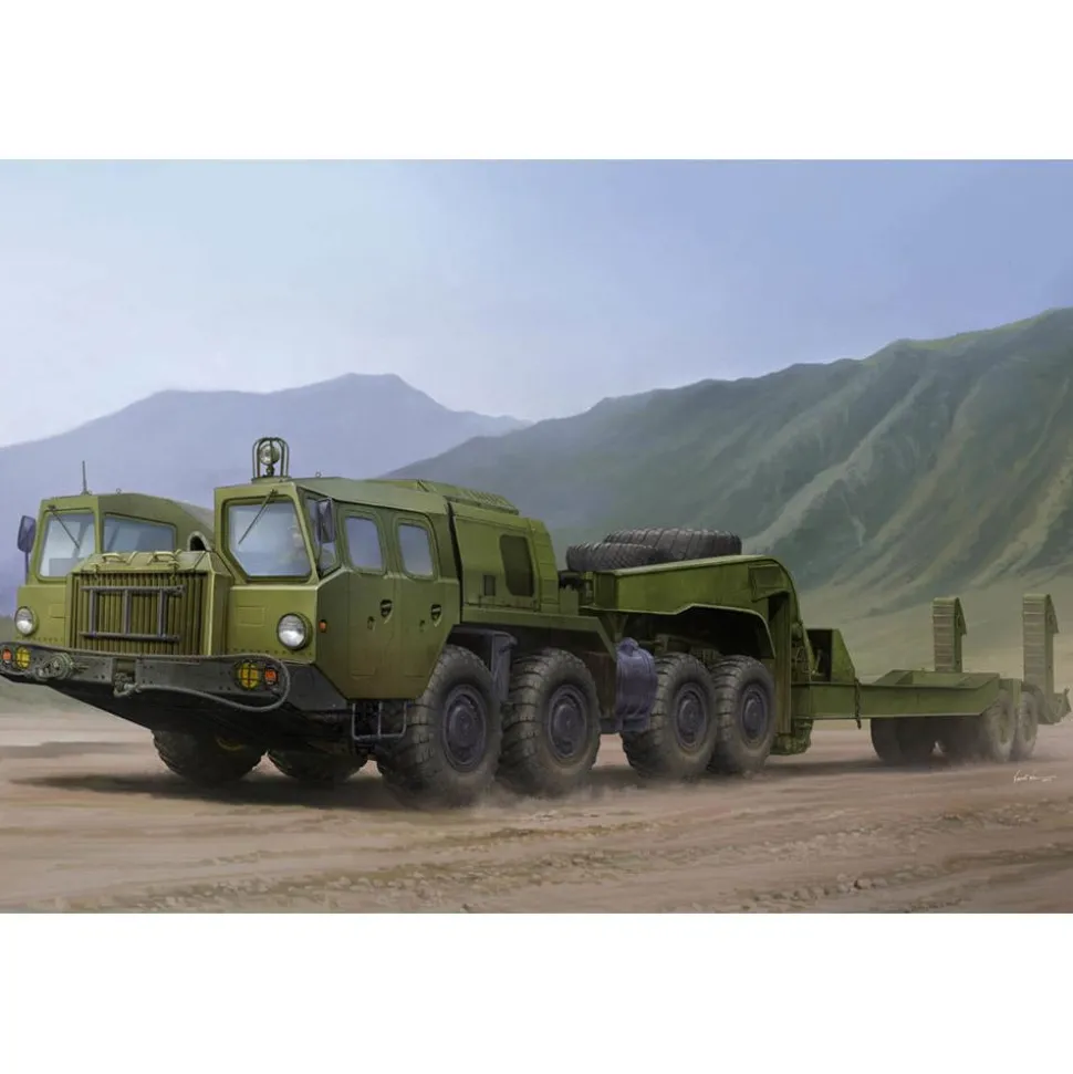 Maquette véhicule militaire : MAZ-7410 avec CHMZAP-5247G - Trumpeter