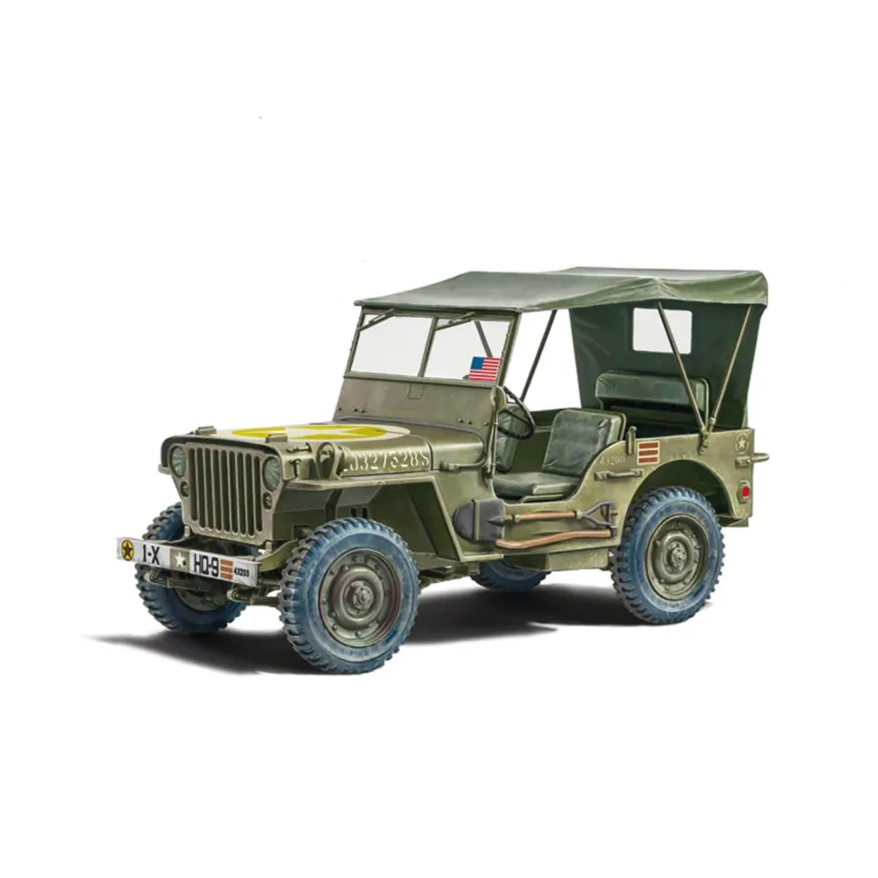 Maquette véhicule militaire : Jeep Willys MB 80ème anniversaire 1941-2021 - Italeri