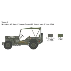 Maquette véhicule militaire : Jeep Willys MB 80ème anniversaire 1941-2021 - Italeri