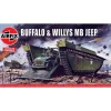 Maquette véhicule militaire : Vintage Classics : Buffalo Willys MB Jeep - Airfix