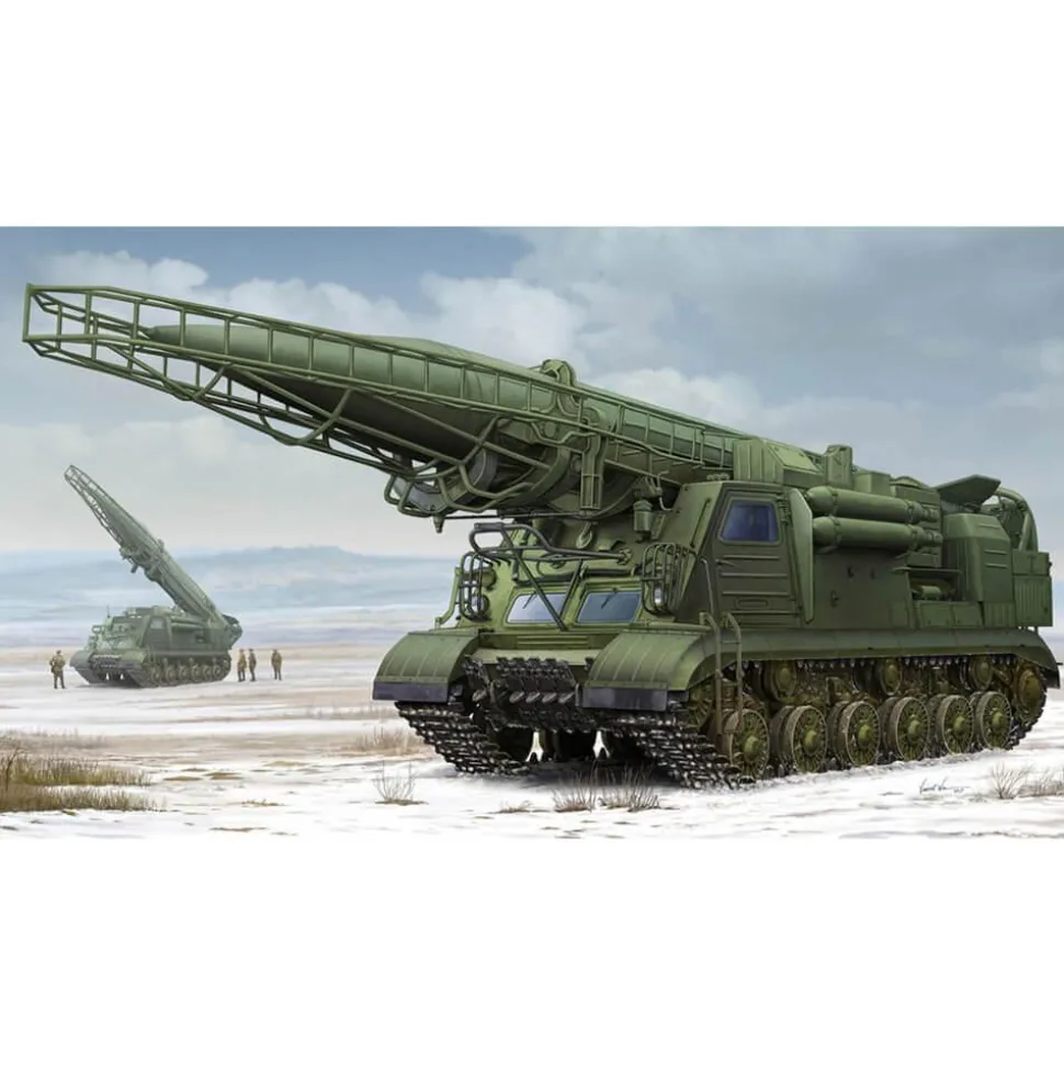 Maquette véhicule militaire : Lanceur 2P19 ex-soviétique avec missile R-17 (SS-1C SCUD B) du système - Trumpeter