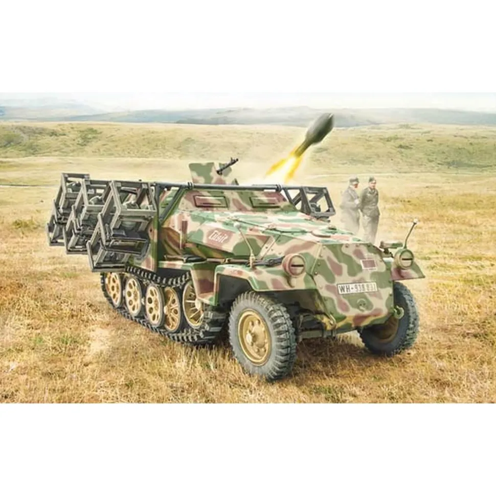 Maquette véhicule militaire : Sd.Kfz.251/1 Stuka zu Fuss - Italeri