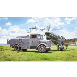 Maquette véhicule militaire : Opel Blitz Citerne Aérodrome - Italeri