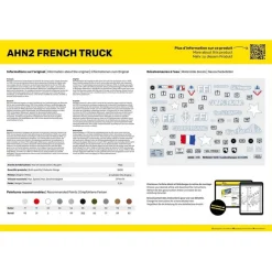 Maquette Véhicule Militaire : STARTER KIT- AHN2 - Camion Français - Heller