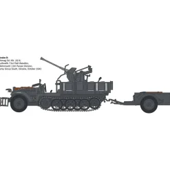 Maquette véhicule militaire Sd.Kfz.10/4 Flak 30 - 1/35 - Italeri