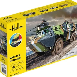 Maquette véhicule militaire : Starter kit : VAB 4x4 Ukraine - Heller