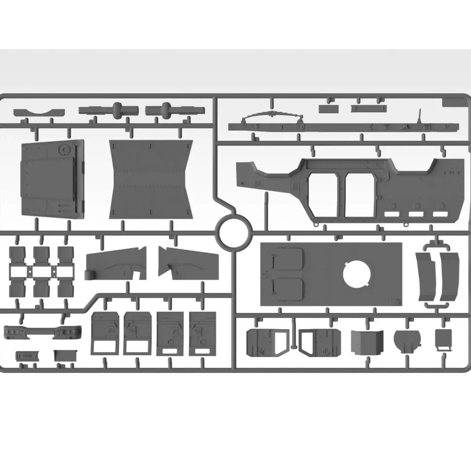 Maquette véhicule militaire : Kozak-2, Véhicule blindé ukrainien de classe MRAP - ICM
