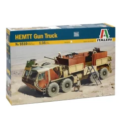 Maquette véhicule militaire : M985 Hemtt Gun Truck - Italeri
