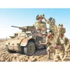Maquette véhicule militaire et figurines : AB 41 et Infanterie Italienne - Italeri