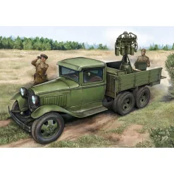Maquette véhicule militaire : GAZ-AAA avec mitrailleuse Quad Maxim AA - Hobby Boss