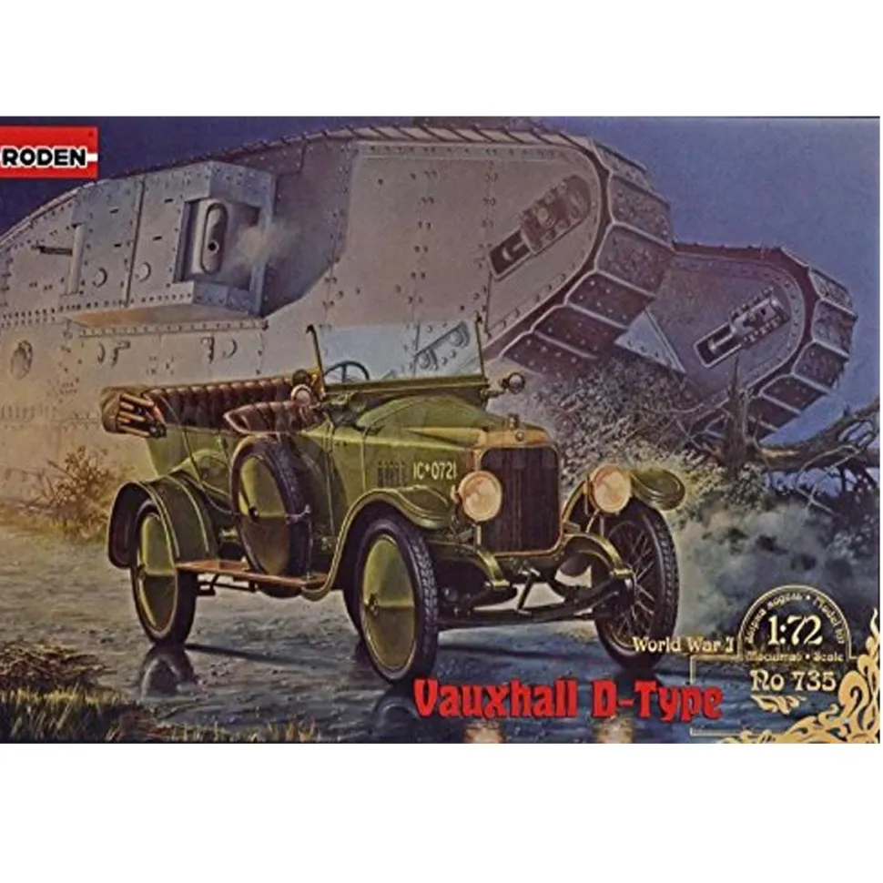 Maquette Véhicule Militaire : Vauxhall TYPE D - 1917 - Roden